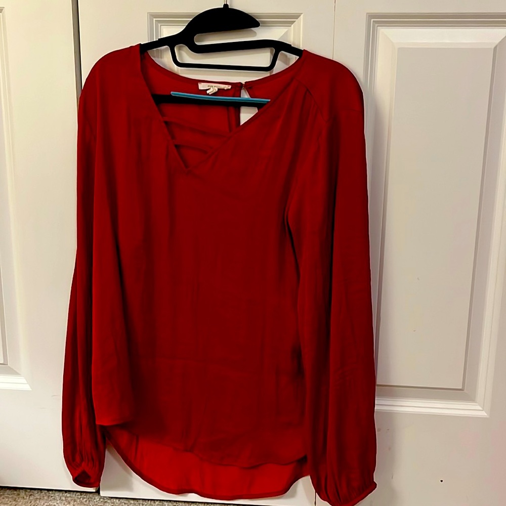 Red Blouse Medium
